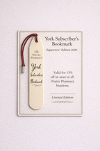 Supporters’ Bookmark -  A Year of Poetry on Prescription