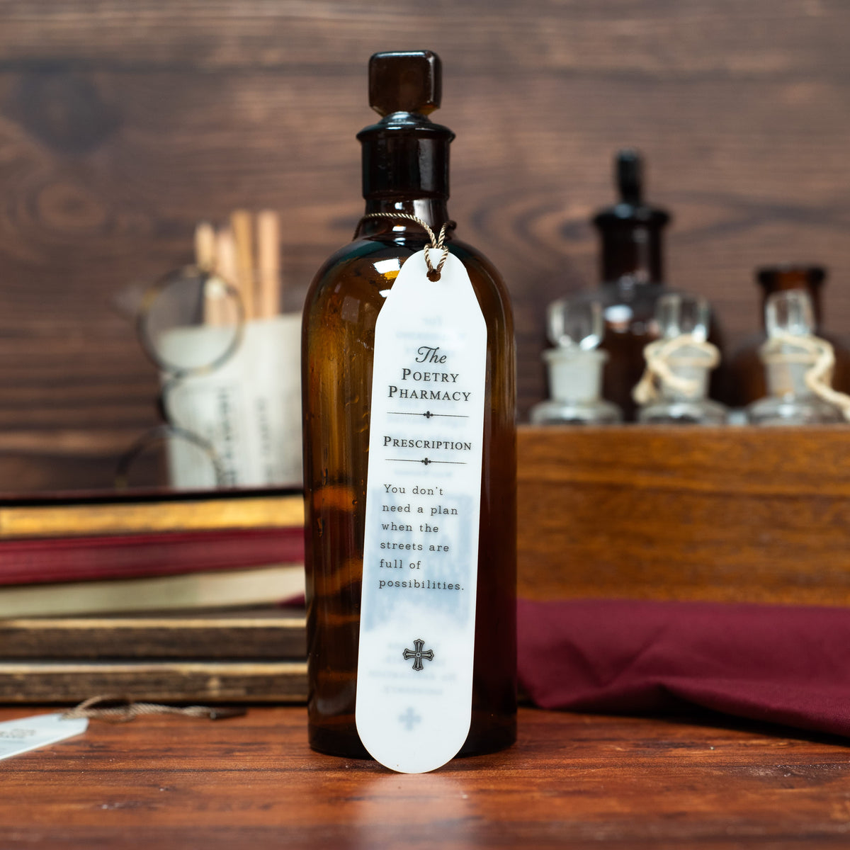 Poetry Pharmacy Tongue Depressor Bookmark
